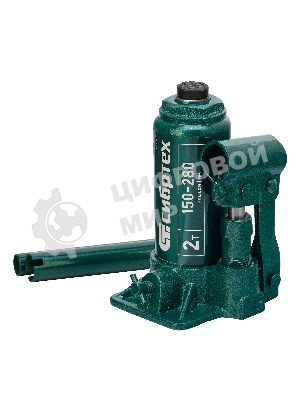 Домкрат гидравлический Сибртех бутылочный, 2т, 150-280 мм