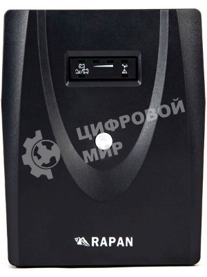 Источник бесперебойного питания RAPAN-UPS 2000 220В 2000В.А/1200Вт меандр АКБ 2х7А.ч интерактивный Бастион 735