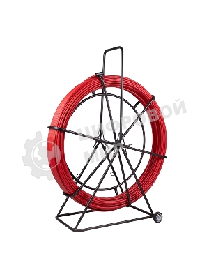 Протяжка кабельная Rexant (УЗК в тележке) стеклопруток, d=11,0мм, 200м, красная