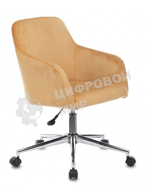 Кресло компьютерное Бюрократ CH-380SL янтарный Italia 9, крестовина металл хром