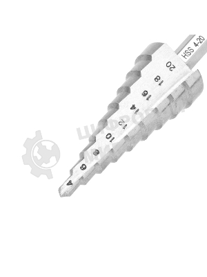 Сверло по металлу ступенчатое Kranz 4,0-20,0 мм 76 мм 62 HRC