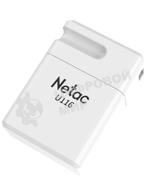 Флешка USB Netac U116 32 Gb <NT03U116N-032G-30WH>, USB 3.0, миниатюрная пластиковая белая