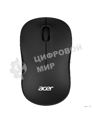 Мышь беспроводная Acer OMR160 черный, 1200 dpi, радиоканал, USB, кнопки - 3