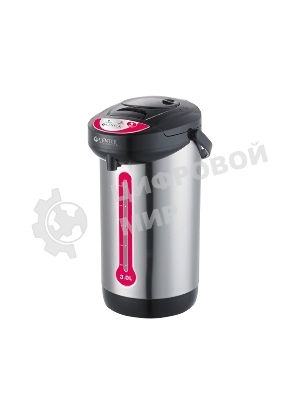 Термопот Centek CT-0080 черный, 3л, 600Вт, 3 способа подачи воды, корпус из нержавеющей стали