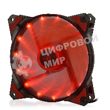 Вентилятор для корпуса Crown CMCF-12025S-1220 черный/красный, 120 мм, 1650 об/мин, 28 дБ, 3 pin