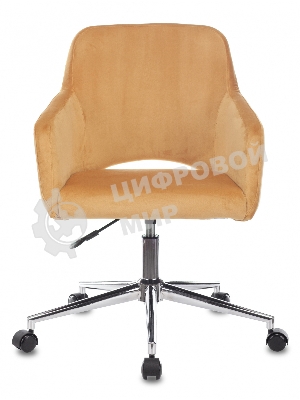Кресло компьютерное Бюрократ CH-380SL янтарный Italia 9, крестовина металл хром
