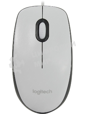 Мышь проводная Logitech M100 белый, 1000 dpi, USB, кнопки - 3
