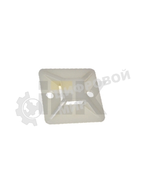 Площадка самокл. 25х25 под хомуты белый (уп.100шт) IEK UHP30-25-100