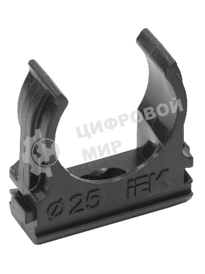 Держатель с защелкой CF25 IEK черный CTA10D-CF25-K02-100