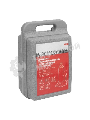 Домкрат гидравлический бутылочный Matrix, 3 т, h подъема 178–343 мм, в пласт. кейсе