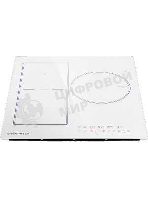 Индукционная варочная панель Maunfeld CVI453SBWH Inverter, конфорок: 3 шт., стеклокерамика, независимая, белый