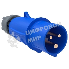 Вилка IEK PSN01-032-3 переносная ССИ-023 32А-6ч/200-250В 2Р + РЕ IP44 MAGNUM IEK