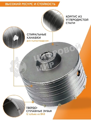 Коронка по бетону М22 х 110мм