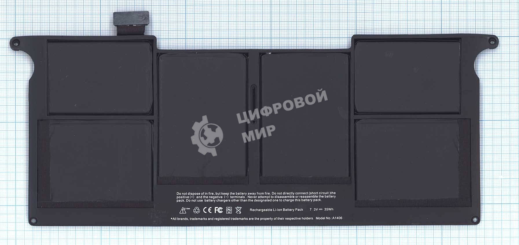 Аккумуляторная батарея для ноутбука Apple MacBook Air A1370 A1406 35Wh OEM