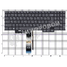 Клавиатура для ноутбука Lenovo 5 Chrome 16IAU7 черная