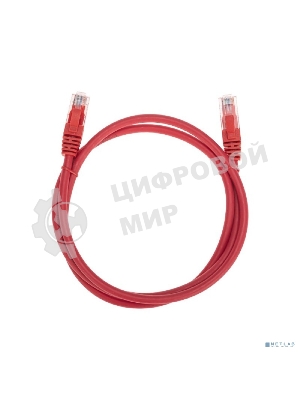 Патч-корд U/UTP Rexant cat.6, RJ45-RJ45, неэкранированный, 26AWG, LSZH, красный, 1 м