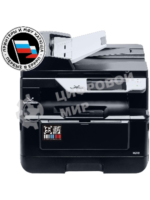 МФУ лазерное Катюша M240 принтер/копир/сканер/факс (опц.), 40 стр/мин А4, ч/б, 1200 dpi. Скан: цвет/чб 1200 dpi., 4 ГБ, 1000 Мб, USB, Wi-Fi (опц.), ADF 75 листов. Тонер 3 000 отп. Пр-во РФ, 3 года гар. МПТ
