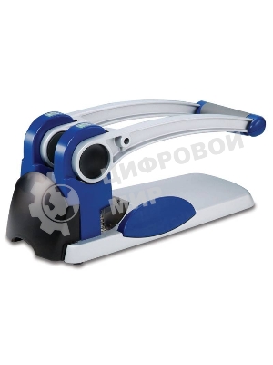 Дырокол Kw-Trio Heavy Duty 9550, до 300 листов, металл синий/серебристый, отверстий: 2, с линейкой