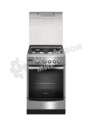 Плита газовая Gefest ПГ 5100-03 0004 серебристый, конфорок 4 шт, духовка 52 л, 50 см x 85 см x 58.5 см