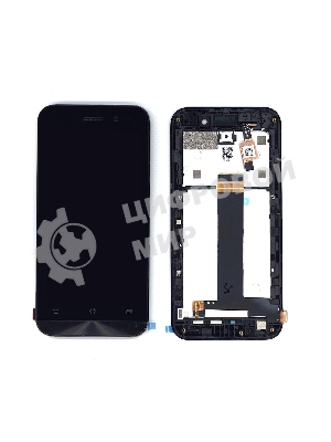 Дисплей для Asus ZenFone Go ZB452KG черный с рамкой