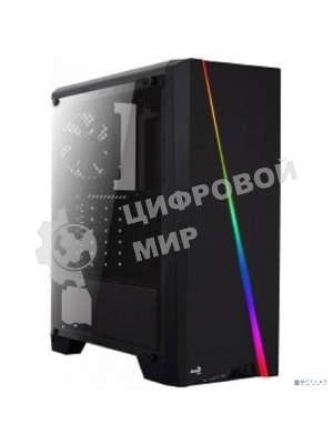 Компьютерный корпус Aerocool/Formula PGS-V Cylon , ATX, без БП, RGB подсветка, окно, картридер, 1x USB 3.0 + 2x USB 2.0, 1х12см вентилятор в комплекте