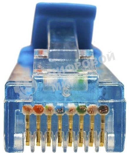 Патч-корд Suprlan 10-0147 UTP RJ-45 вил.-вилка RJ-45 cat.5e 1м синий LSZH 24AWG