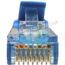 Патч-корд Suprlan 10-0147 UTP RJ-45 вил.-вилка RJ-45 cat.5e 1м синий LSZH 24AWG