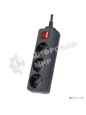 Сетевой удлинитель Perfeo с кнопкой 