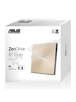 Оптический привод внешний ASUS SDRW-08U9M-U/GOLD/G/AS/P2G, dvd-rw, external ; 90DD02A5-M29000