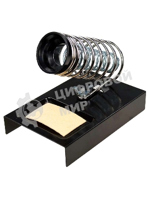 Подставка для паяльника Rexant, ниша квадратная, губка, металл