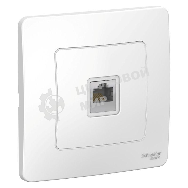Розетка компьютерная СП Blanca RJ45 кат.5e бел. SchE BLNIS045001