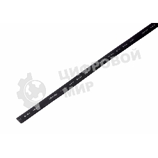 Термоусаживаемая трубка Rexant 7,0/3,5 мм, черная, упаковка 50 шт. по 1 м