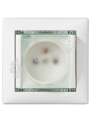 Розетка Legrand Valena 774220 влагозащищенная IP44 с заземлением с крышкой и защитными шторками (белая)