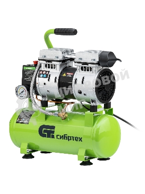 Компрессор безмаслянный малошумный Сибртех МБ 750/10,750 Вт, 10 л, 150 л/мин