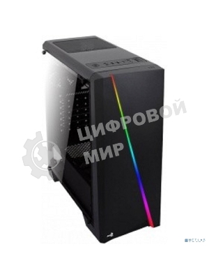 Компьютерный корпус Aerocool/Formula PGS-V Cylon , ATX, без БП, RGB подсветка, окно, картридер, 1x USB 3.0 + 2x USB 2.0, 1х12см вентилятор в комплекте