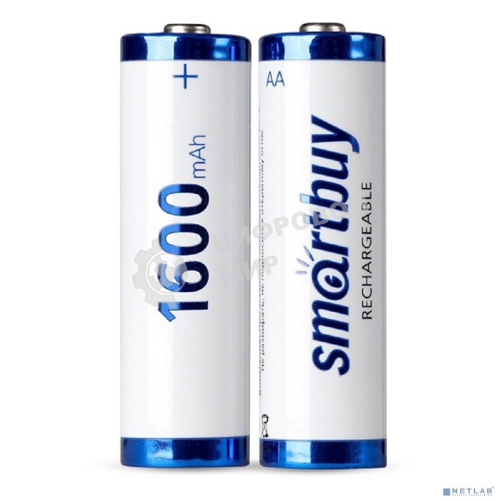Аккумулятор NiMh Smartbuy SBBR-2A02BL1600 AA/2BL 1600 mAh (24/240) (2шт. в уп-ке)