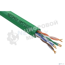 Кабель NEOMAX NM711021 U/UTP cat.5e 4x2x0.46, 25 AWG, Медь, внутренний, PVCLS нг(А)-LSLTx, 305м, зеленый