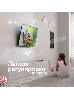 Кронштейн для телевизора ONKRON TM5-BW черный/белый 32