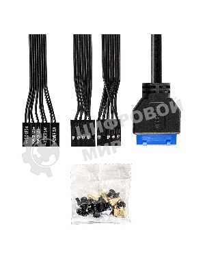 Компьютерный корпус Minitower ExeGate BAA-403U2-AAA350 (mATX, БП AAA350 с вент. 8см, 1*USB/2*USB 3.0, HD Audio, черный)