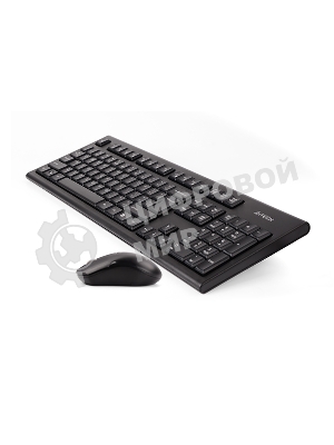 Комплект клавиатура+мышь A4Tech 3000NS беспроводной, USB, 1200 DPI, чёрный