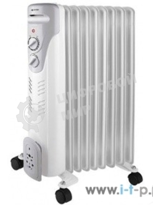 Масляный обогреватель Vitek VT-1709 W (9 секций) белый, 2000 Вт, 20 м2, термостат