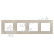 Рамка 4 поста, сл. кость ETIKA 