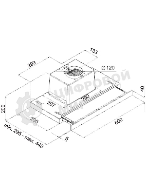 Вытяжка встраиваемая Maunfeld Ouse Touch Glass 60 белый, 60 см, 750 куб. м/ч, 48 дБ
