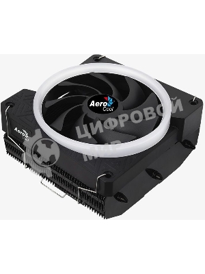 Кулер для процессора AeroCool/Formula Cylon 3H черный, 120 мм, алюминий, 1800 об/мин, 24.3 дБ, 4 pin, 125 Вт, 98 мм