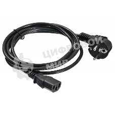 Кабель Buro BU-PCAB-1.8-16A IEC C13 Евровилка 1.8м