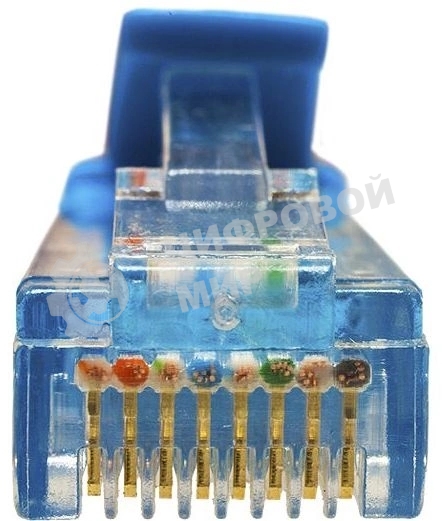 Патч-корд Suprlan 10-0148 UTP RJ-45 вил.-вилка RJ-45 cat.5e 2м синий LSZH 24AWG