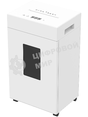 Шредер Cactus CS-SH-K9 белый (секр.P-4) перекрестный 15лист. 48лтр. скрепки скобы пл.карты