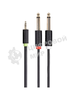 Кабель-адаптер 3.5ST(M)/2X6.35 ST(M), 3м, Telecom PRO TAV6168-3M