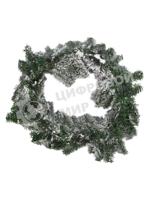 Заснеженный еловый венок Neon-night Ø 60 см, ПВХ