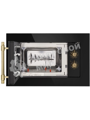 Микроволновая печь встраиваемая Maunfeld JBMO.20.5GRBG черный, 20 л, 700 Вт, переключатели - поворотный механизм